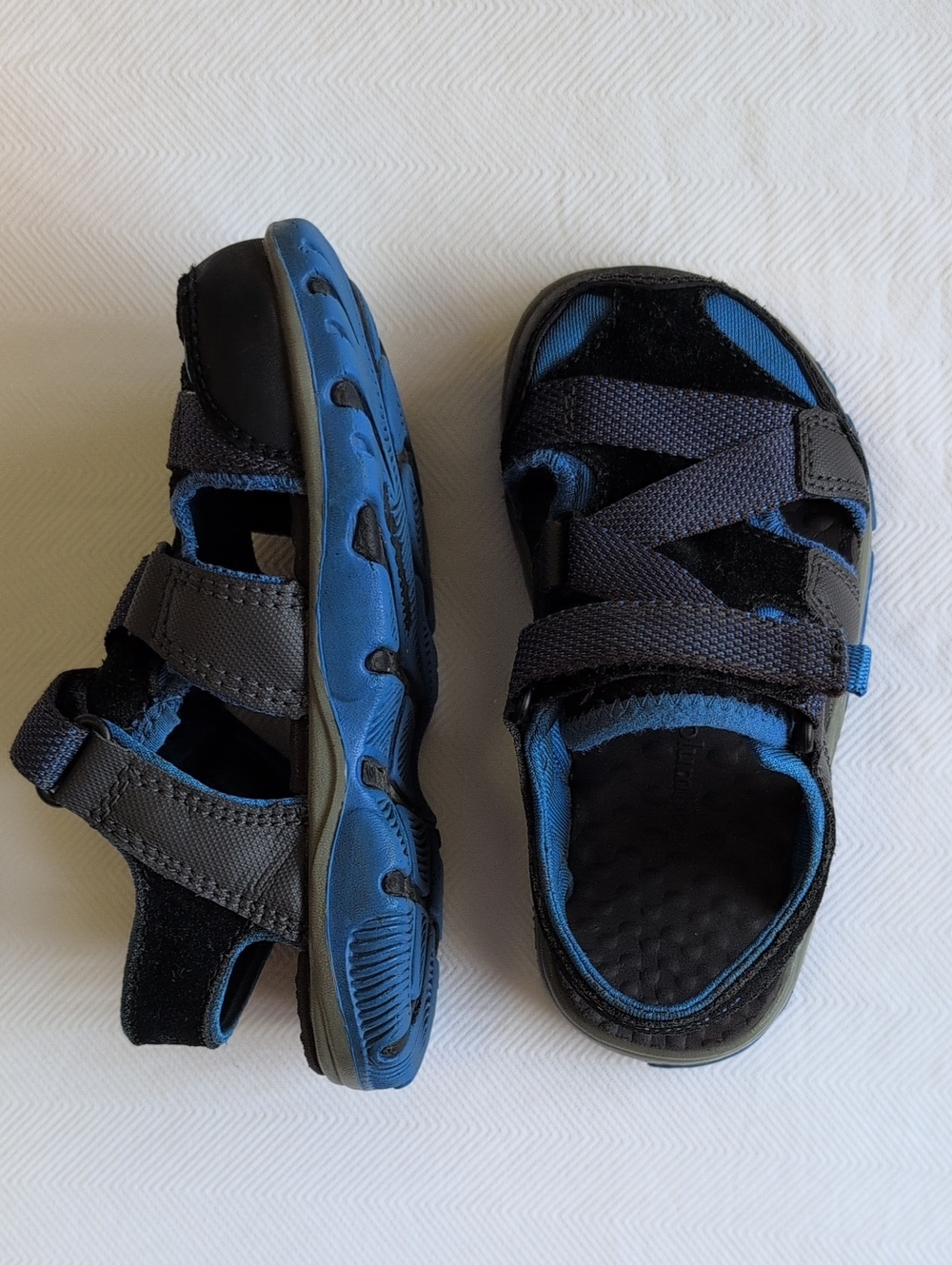 columbia toddler techsun waterproof sport hiking sandals blue black size 9